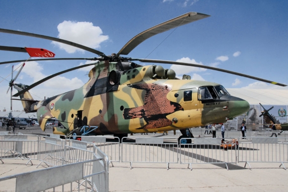 Ми-26Т2 на международной выставке техники и вооружений сил специальных операций SOFEX 2018 в столице Иордании, май 2018 г. Фото: Ильдар Бедретдинов