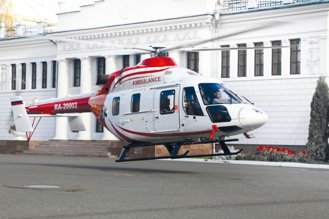 Медицинский «Ансат», переданный в октябре 2016 г. Республиканской клинической больнице Минздрава Татарстана в Казани. Фото: «Вертолеты России»